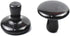 2 Pcs Mushroom Shaped Massage Stones, Natural Bian Stone Hot Rock for Spa Massage (2-L, Black)