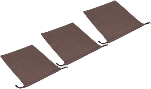 Drawstring Travel Bag, Waterproof Storage Bags for Shoes Clothes, Dustproof Storage Bags (Brown)