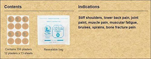 The ROIHI-TSUBOKO Cool-Type Plaster for Cool Relief