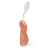 RADIUS Big Brush Toothbrush - Right Hand, Soft Coral Sparkle, Replaceable Head, BPA Free, ADA Accepted for Gum Health
