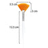 Soft 'N Style Facial Brushes - Fan Mask Brush, Soft Makeup Brushes, Mask Applicator Tools for Peel Mask, Yellow (2)