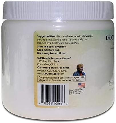 Dr. Clark Inulin Powder (FOS), 300 gm, Prebiotic Soluble Fiber