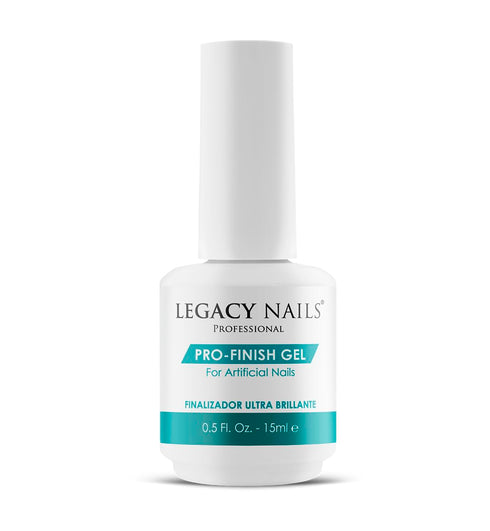 Legacy Nails Professional PRO FINISH GEL 0.5oz, High-Gloss Acrylic Nail Sealer for Long-Lasting Shine