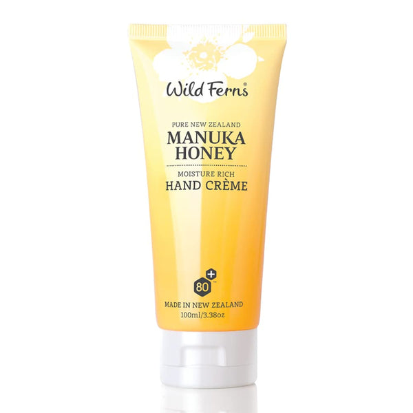 Wild Ferns Manuka Honey Moisture Rich Hand Crème, 100 milliliters, 99% Natural
