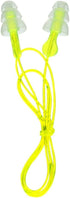 Peltor Sport Tri-Flange Corded Reusable Earplugs, 3 Pair, NRR 26 dB, Comfortable Fit, Neon Yellow