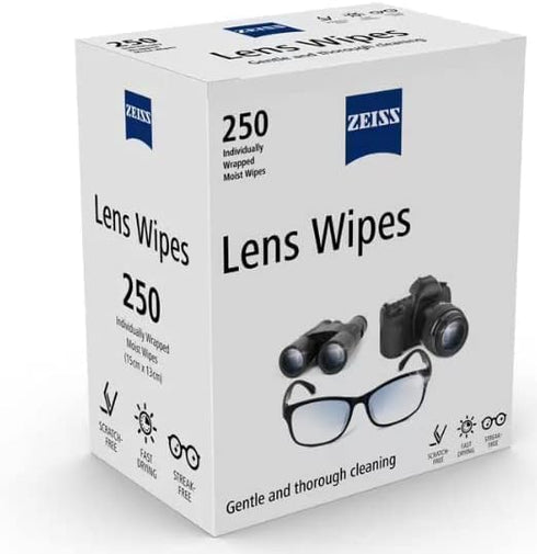 Xllent Pack 250 ZEISS Lens Wipes of Individuly Wrapped Wipes