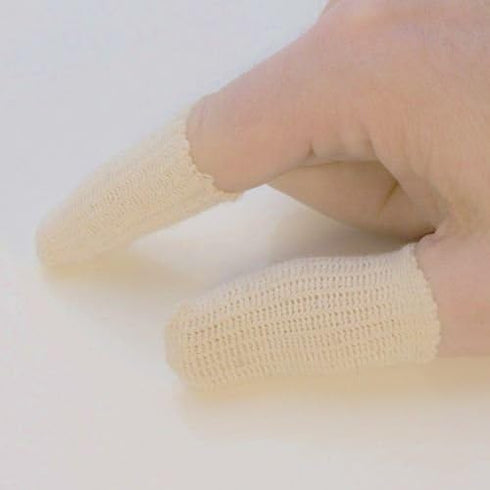 FINGER COTS COTTON GUARDS, ELASTIC, PACK OF 20 for Jewelry Handling Protection
