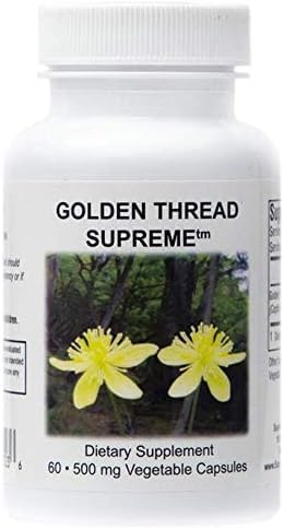 Supreme Nutrition Golden Thread, 60 Vegetarian Capsules of Pure Coptis Chinensis