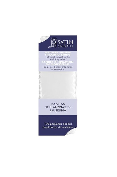 Satin Smooth Small Muslin Epilating Strips 100/pack