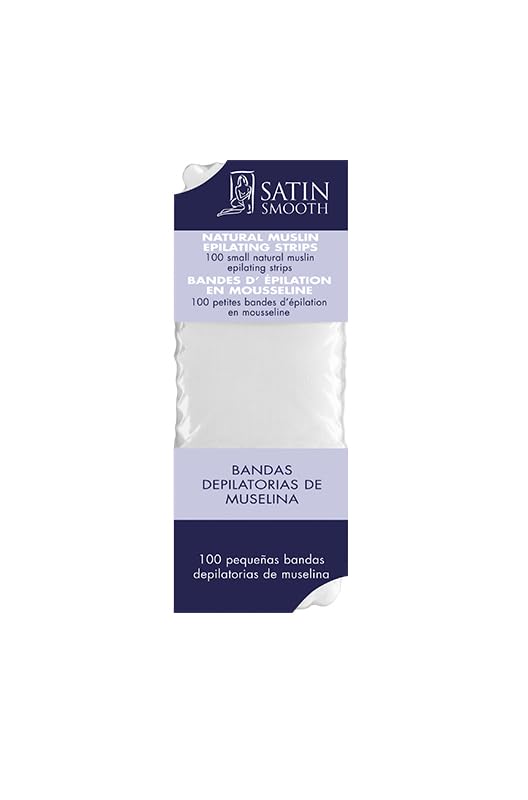 Satin Smooth Small Muslin Epilating Strips 100/pack