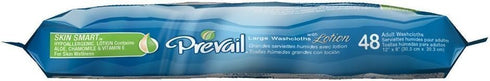 Pack 12"x 8", 576 Count (12 Packs 48) Prevail Soft Adult Washcloths - Unisex Adult Incontinence Wipes - Disposable