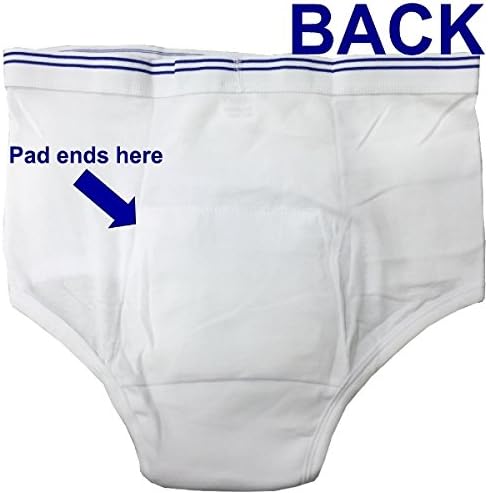 Petey's Washable Incontinence Underwear for Men - Reusable Men's Briefs for Moderate Leakage (2X-Large)