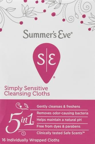 Summer's 16 Count Eve Cleansing Cloths, Simply Sensitive