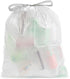 Ultrasac 4 Gallon White Drawstring Trash Bags, 100 Pack, 0.7 MIL for Bathroom, Bedroom, & Office