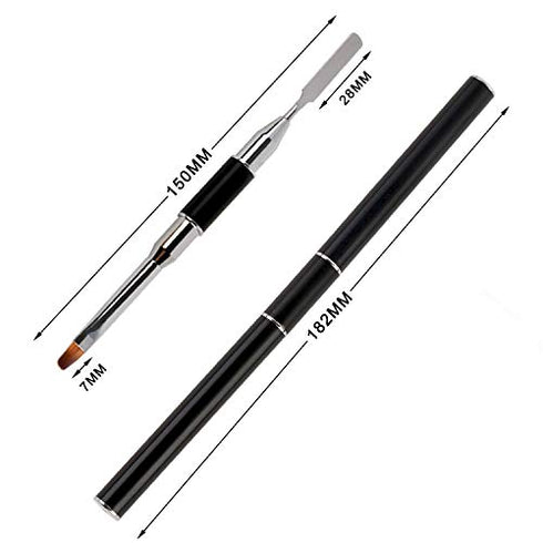 PolyGel Brush and Picker - Brush Tool for UV Poly Gel (Black)
