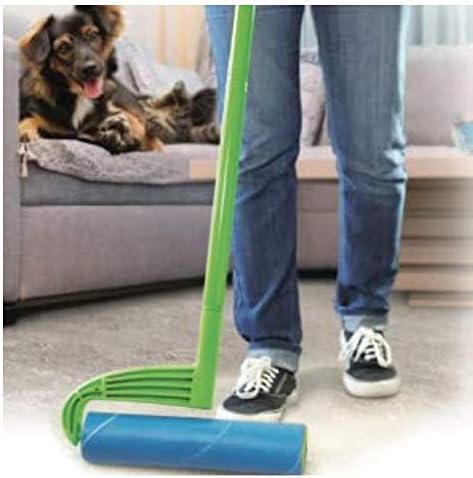 Leo MegaClean 10-Inch Wide Lint Roller Refills, 3 Rolls with 150 Ultra-Wide Sheets for Household Cleaning