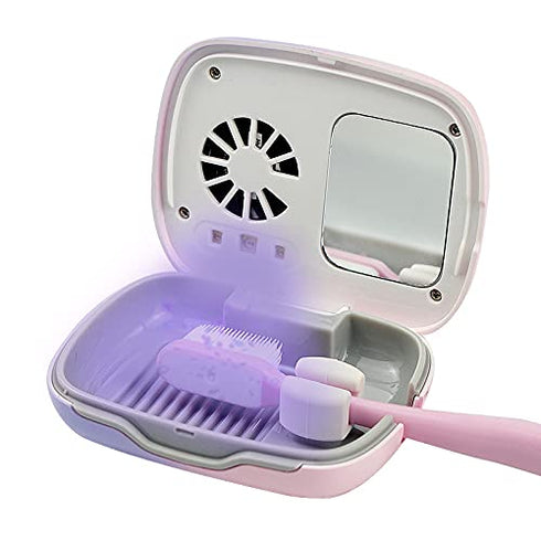 Impressive Smile Rechargeable Mini UV Toothbrush Cover with Fan and USB cord for Travel
