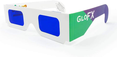 GloFX Color Therapy Paper Glasses - 5 Pack for Chakra & Chromotherapy Light Therapy