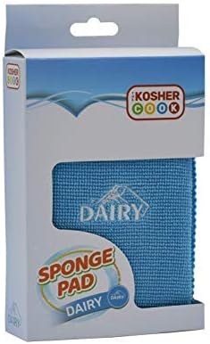Dairy Blue Dishwashing Sponges - Heavy Duty Scouring Pad, Non Scratch Scrubber - Durable and Soft - Color Coded Home and Kitchen Accessories by The Kosher Cook by The Kosher Cook