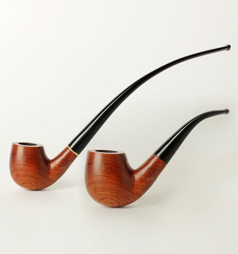 Handcrafted Wooden Pipe, Smooth Finished Classic Churchwarden Design