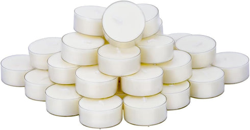 DEYBBY Natural Scented Soy Wax Tealight Candles Bulk, Jasmine Aromatherapy Luxury Tea