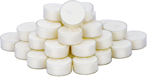 DEYBBY Natural Scented Soy Wax Tealight Candles Bulk, Jasmine Aromatherapy Luxury Tea