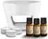 Aromatherapy Set - Oil Burner White & Essential Oils Set 3*10ml -
