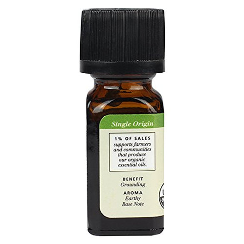 Aura Cacia Certified Organic Pure Vetiver Essential Oil - 0.25 fl. Oz