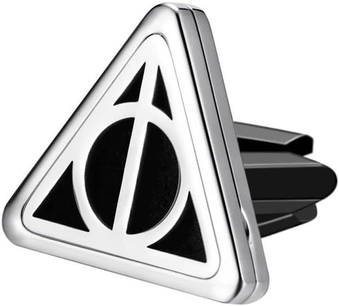 Potter Hallows Essential Oil Car Vent Diffuser by Wild Essentials, Stainless Steel Locket Pendant with 8 Color Refill