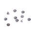 Angzhili 50Pcs/5Bag Dental Lingual Buttons, Round Base Monoblock Orthodontic Materials