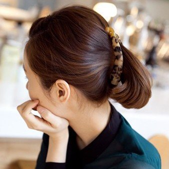 Noble Leopard Banana Hair Clip, 1 PCS (H09), BluePink