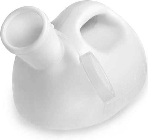 Urinals for Men, 2000 ml/66 oz Portable Male Urinal, Urine Collection Container for Adults, Large Plastic Pee Holder