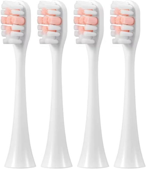 V3 Electric Toothbrush Replacement Heads, Sonic Toothbrush Heads Refills, 4 Pack, White