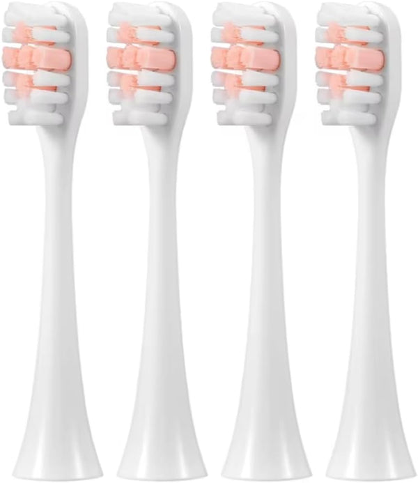 V3 Electric Toothbrush Replacement Heads, Sonic Toothbrush Heads Refills, 4 Pack, White