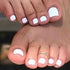 Solid Square Fake Toenails, Matte Press on Toe Nails, Short Acrylic False Toes, 24 Pcs Full Cover (White)
