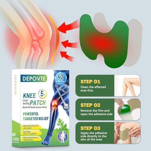 42PCS Knee Patches for Knee Relief, Back, Neck, Shoulder Pain (42)