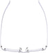 BLUELESS Rimless Small Reading Glasses for Men and Women (Transparent)