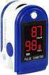 Concord Basics Blue Fingertip Pulse Oximeter, Blood Oxygen Saturation Monitor with Carrying Case & Lanyard