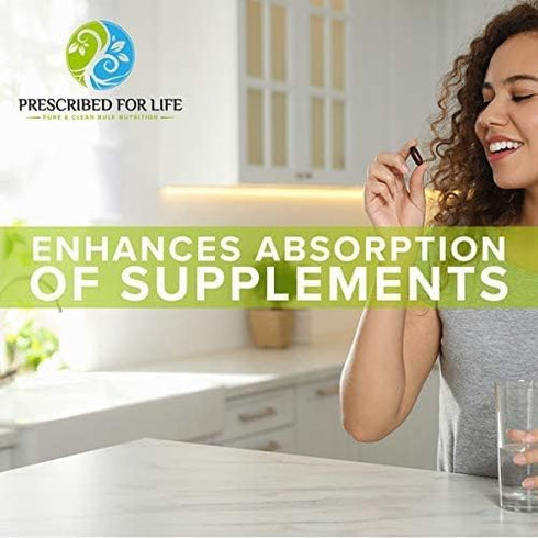 Prescribed For Life Piperine Powder, 95% Black Pepper Extract, Gluten Free, Vegan, Natural Antioxidant (0.5oz / 14g)