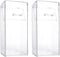 Zerodeko 2Pcs Acrylic Makeup Brush Holder with Lid, Clear Cosmetic Organizer for Desktop Storage