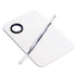 Professional Stainless Steel Cosmetic Makeup Palette, Mixing Spatula Tool, Beauty Salon Color Cream Palette