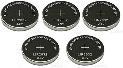 New 5 x Rechargeable LIR2032 LIR 2032 3.6V Button Cell