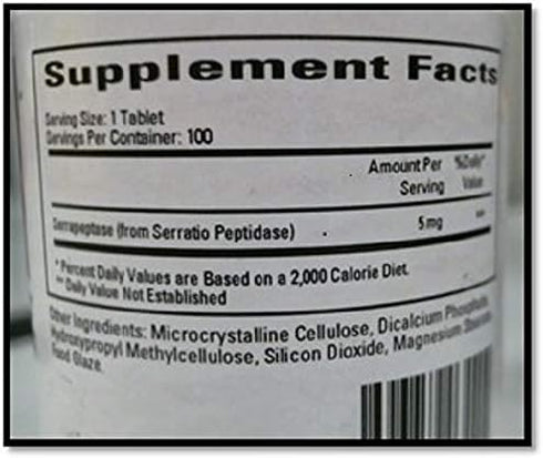 Cardiovascular Research Serraflazyme Tablets, 100 Count