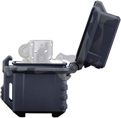 Tactical Lighter Storage Case Box - Waterproof Anti-Drop Organizer Holder for Zippo Inner Tank