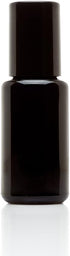 Infinity Jars 15 Ml (.5 fl oz) Black Ultraviolet Glass Bottle with Glass Ball Roll on Tip