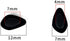 BEHLINE Eyeglasses Nose Pads, 2 Pairs Soft Silicone Push-in Replacement for Glasses and Sunglasses (Black)