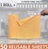HDX 12x12 inches, 50 Pack Microfiber Cloth Roll - Easy Tear