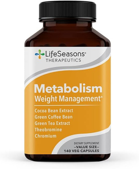 Metabolism Support & Energy Boosting Supplement - Natural Appetite Suppressant, Curbs Cravings, Green Tea, Coffee Bean,
