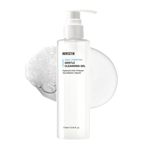 ROVECTIN Aqua Cleansing Gel, 5.9 fl. oz, Hydrating pH Balanced Facial Wash for Sensitive, Dry Skin