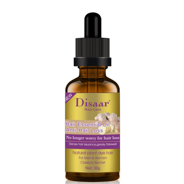 Natural Hair Growth Serum with Ginger Essential Oil | Anti Hair Loss Treatment for Thinning, Weak, Brittle Hair
